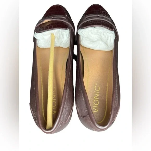 Vionic Savanna Loafer Brown Leather Size 7